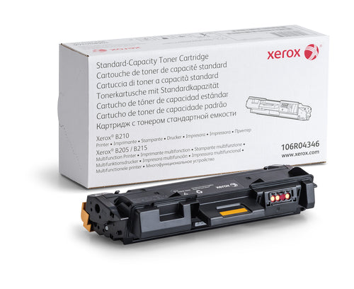 Xerox Genuine ® B205 Multifunction Printer/B210 Printer/B215 Multifunction Printer Black Standard capacity Toner Cartridge (1500 Pages) - 106R04346 Xerox Genuine ® B205 Multifunction Printer/B210 Printer/B215 Multifunction Printer Black Standard capacity Toner Cartridge (1500 Pages) - 106R04346